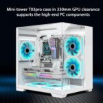 GOPIE T03 – Chasis Gaming Mini Tower | Micro-ATX / Mini-ITX | Vidrio Templado Panorámico - Image 2