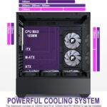 Chasis FOIFKIN ATX Media Torre – 6 Ventiladores ARGB PWM, Vidrio Templado, USB-C - Imagen 6