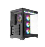 Funda ATX Gaming Iceberg Crystal Edge – Vista Panorámica 3 Lados Vidrio Templado + 7 Ventiladores ARGB - Image 8