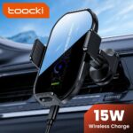 Toocki – Cargador Inalámbrico para Coche 15W con Sujeción Automática