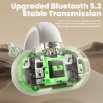 Toocki - Auriculares Deportivos TWS Bluetooth 5.3 de Clip Abierto con Conducción Ósea - Image 4
