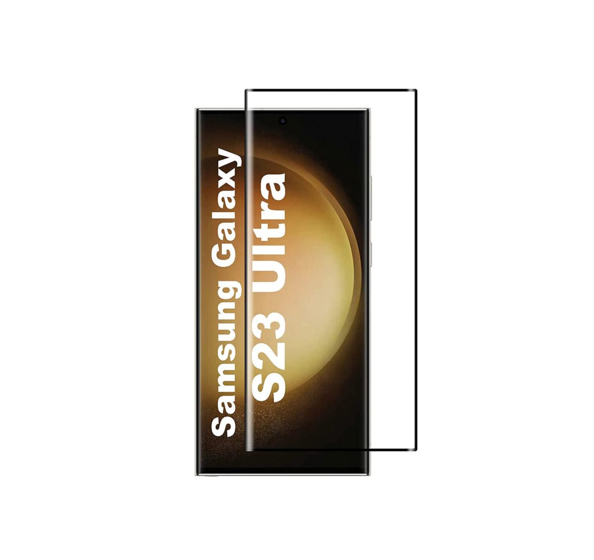 Protector de Pantalla Curvo para Samsung Galaxy S23 Ultra – Vidrio Templado Compatible con Huella Digital