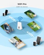 Sistema de Cámaras de Seguridad Solar Hiseeu 2K 4MP – Kit 4 Cámaras WiFi Exterior sin Suscripción, Base Local 64GB - Imagen 6