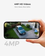 Sistema de Cámaras de Seguridad Solar Hiseeu 2K 4MP – Kit 4 Cámaras WiFi Exterior sin Suscripción, Base Local 64GB - Imagen 5