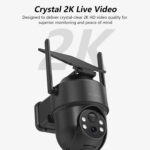 Cámara de Seguridad Galayou 2K WiFi Exterior Solar PTZ 360° con Visión Nocturna Color, PIR Humanoide - Imagen 2