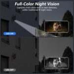 Cámara de Seguridad Galayou 2K WiFi Exterior Solar PTZ 360° con Visión Nocturna Color, PIR Humanoide - Imagen 4