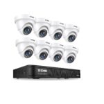 Sistema de Cámaras de Seguridad ZOSI 1080P H.265+ – DVR 8 Canales 5MP Lite con 8 Cámaras Domo Exterior