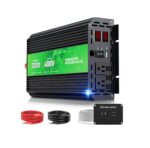 Inversor de Potencia 3000W Pico 6000W 12V DC a 110/120V AC con Pantalla LCD, Control Remoto, 2 Tomas AC y Puerto USB 2.4A