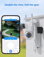 Sistema de Cámaras de Seguridad Hiseeu WiFi Pro 5G/2.4G – Cámaras Dual Lens PTZ 360° - Imagen 3