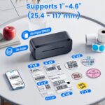 Impresora Térmica Bluetooth 4x6 NelkoGlobal – Inalámbrica para Negocios, Compatible con Android, iOS, Windows y Mac - Imagen 3