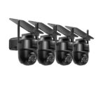 Cámara de Seguridad Galayou 2K WiFi Exterior Solar PTZ 360° con Visión Nocturna Color, PIR Humanoide