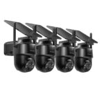 Cámara de Seguridad Galayou 2K WiFi Exterior Solar PTZ 360° con Visión Nocturna Color, PIR Humanoide