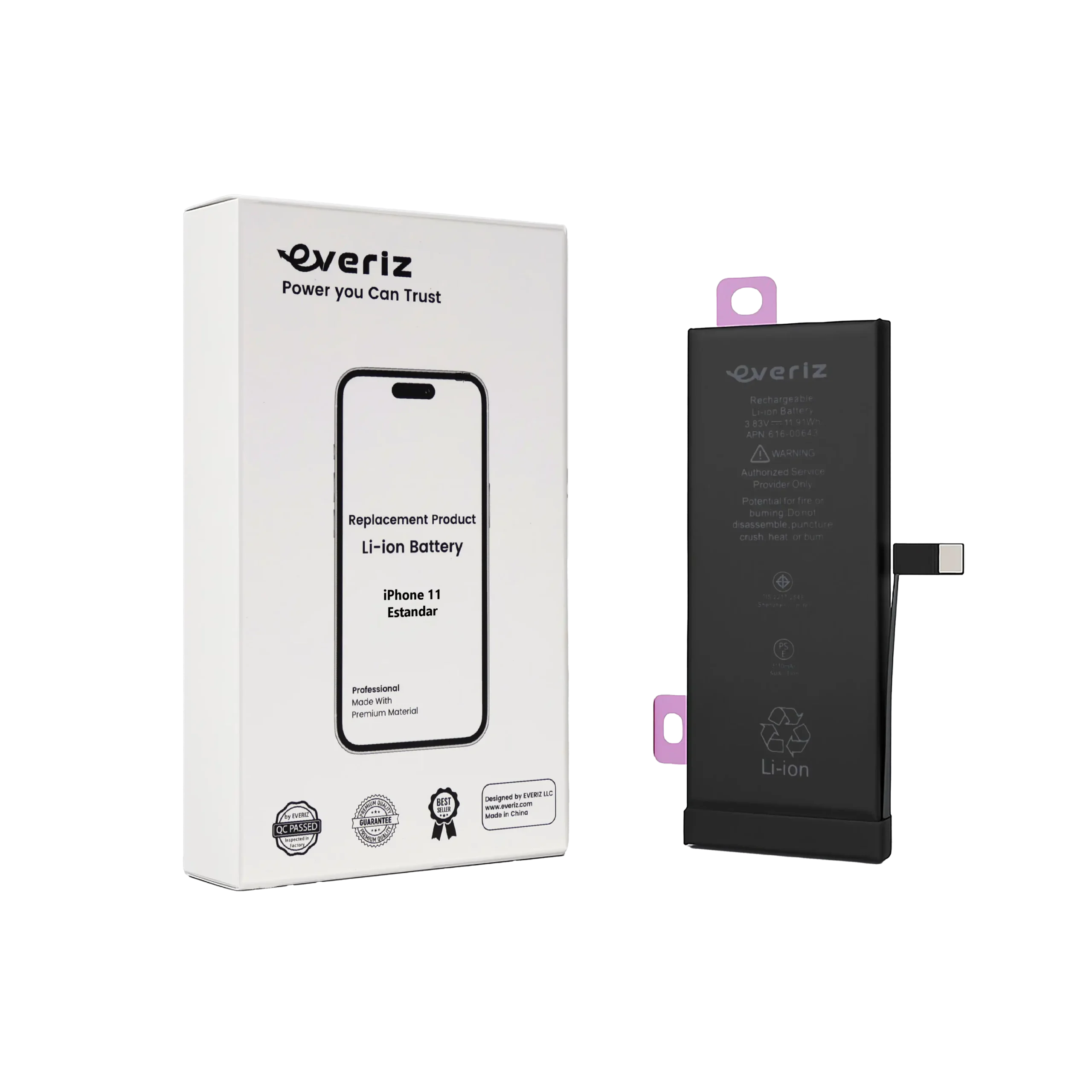 11 S Batería iPhone 11 – Estandar – EVERIZ - Imagen 1