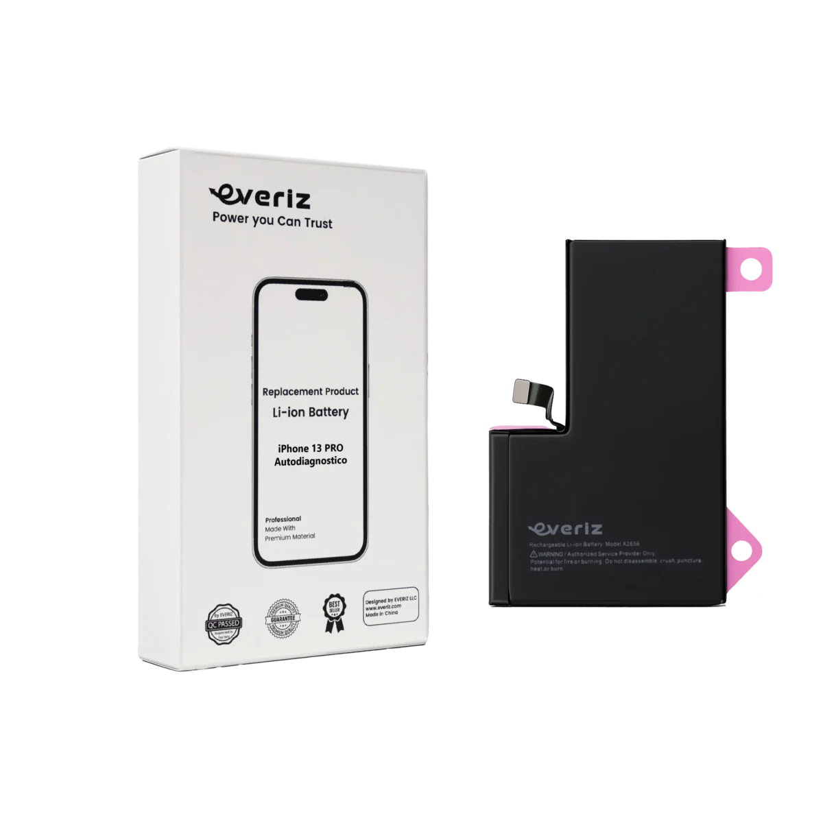 Batería iPhone 13 Pro – Autodiagnosticada – EVERIZ