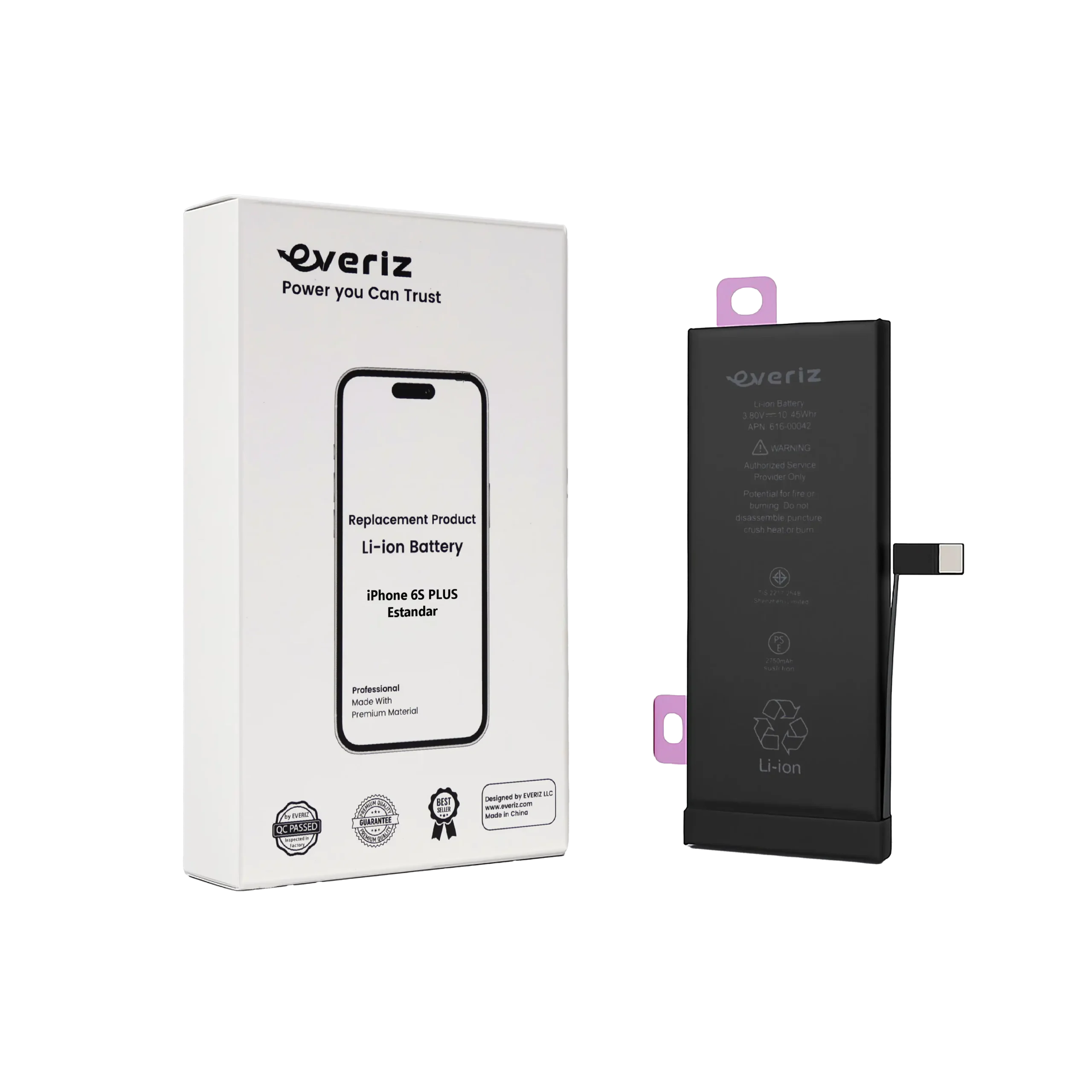 6S PLUS Batería iPhone 6s Plus – Estandar – EVERIZ - Imagen 1