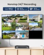 Sistema de Cámaras de Seguridad ZOSI 5MP Lite – DVR 8 Canales H.265+ con 8 Cámaras 1080p, Visión Nocturna, Detección Inteligente IA - Imagen 8