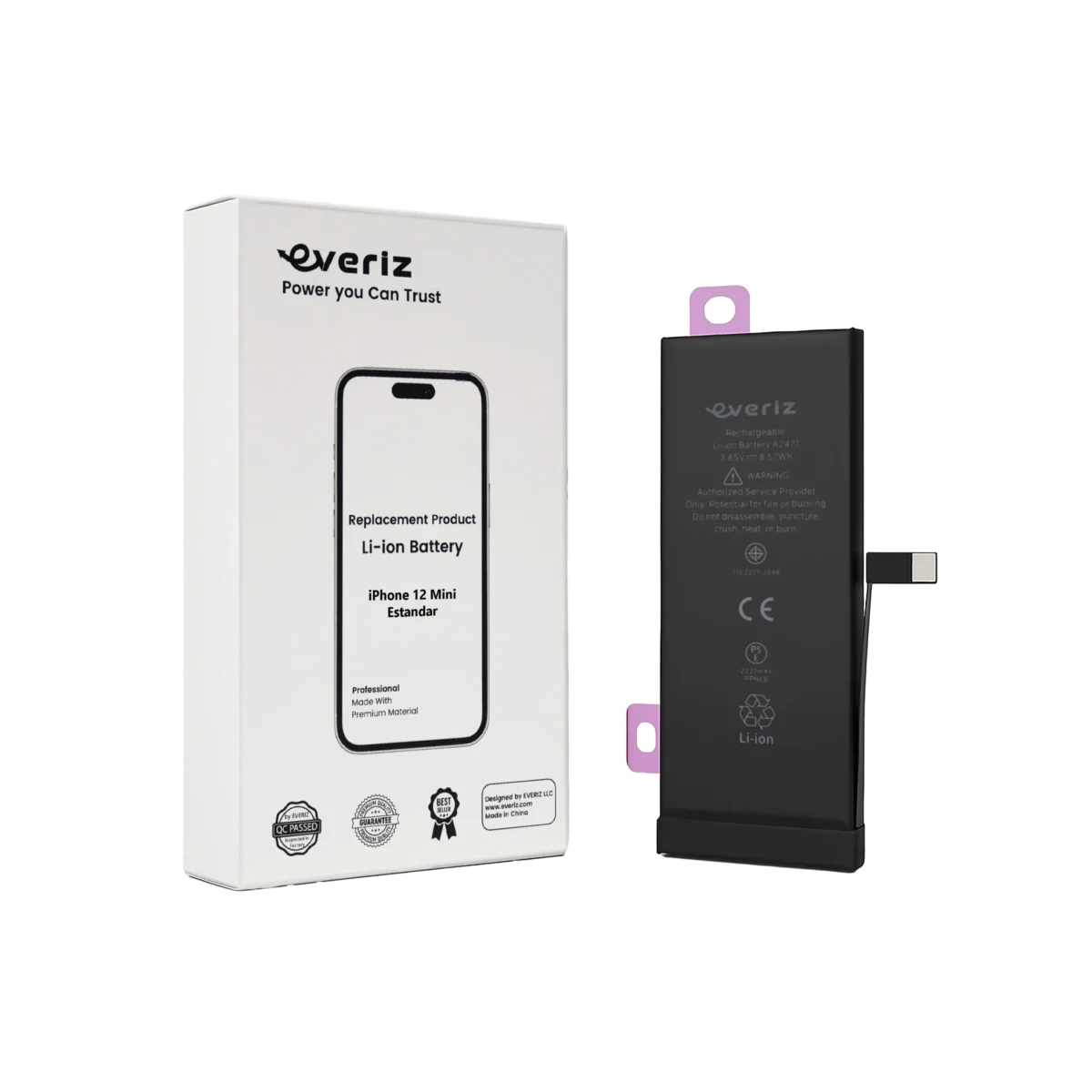 Batería iPhone 12 Mini – Estandar – EVERIZ