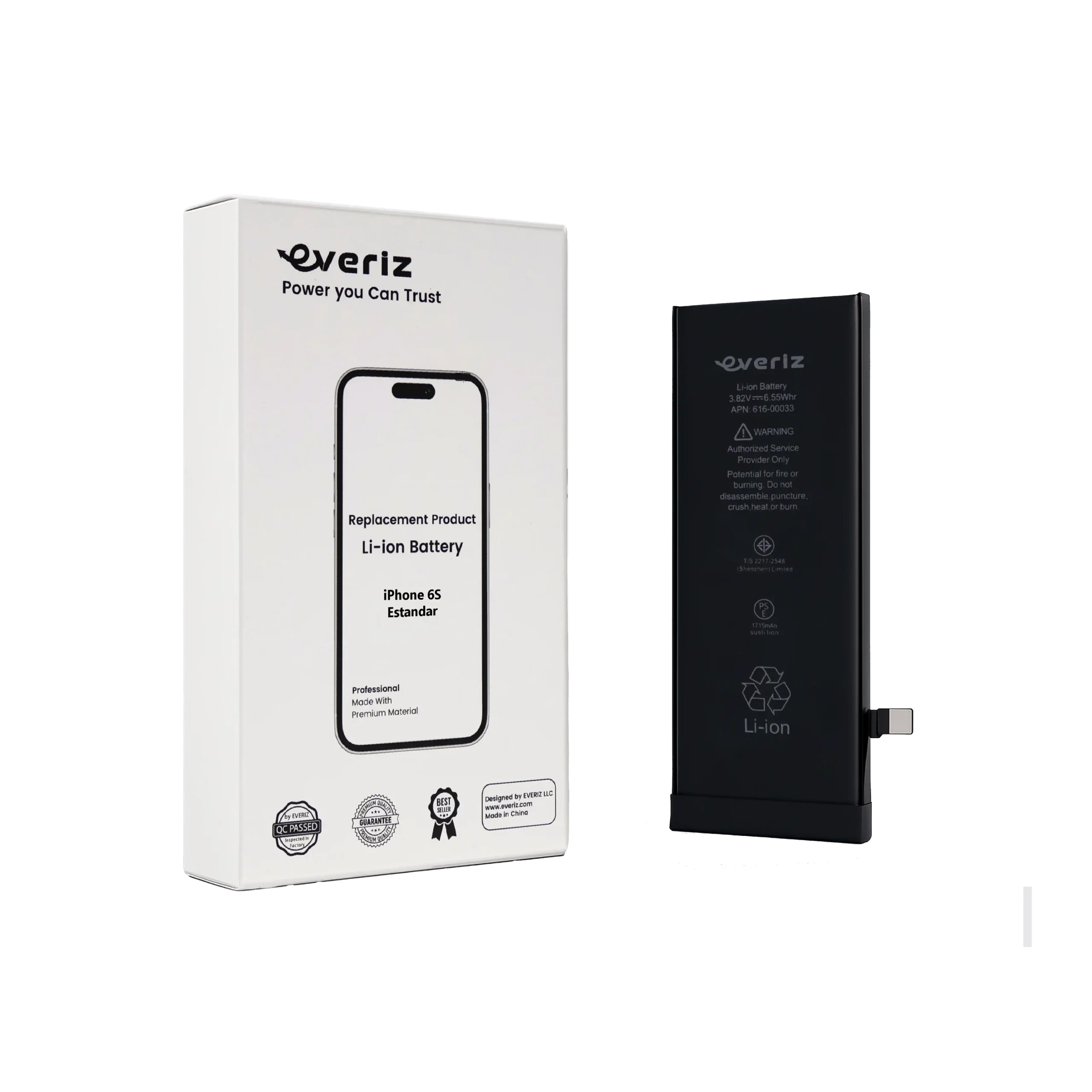 IP 6S S Batería iPhone 6s – Estandar – EVERIZ - Imagen 1