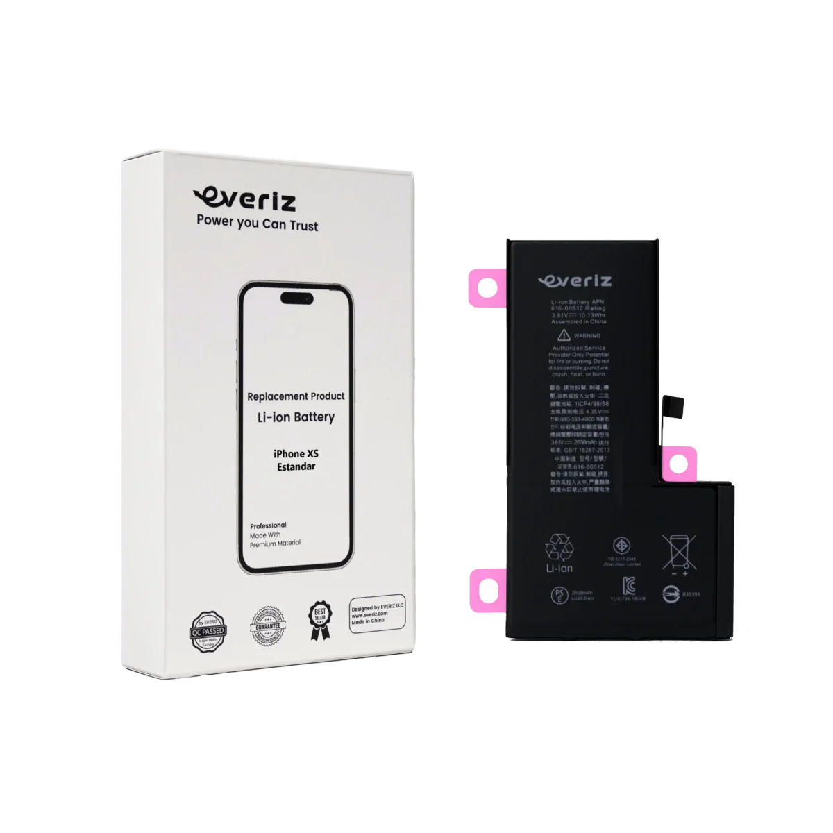 Batería iPhone XS – Estandar – EVERIZ