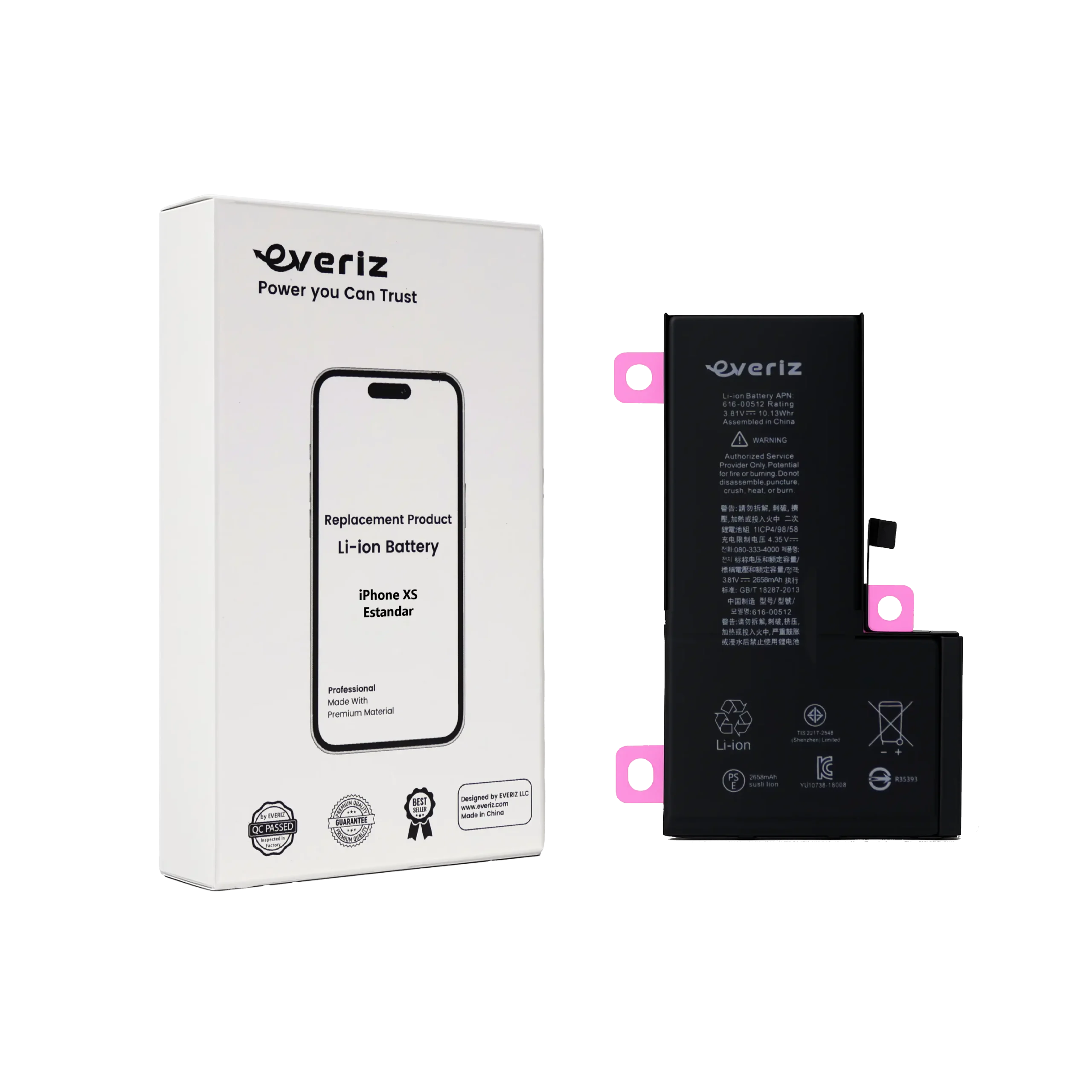 XS S Batería iPhone XS – Estandar – EVERIZ - Imagen 1