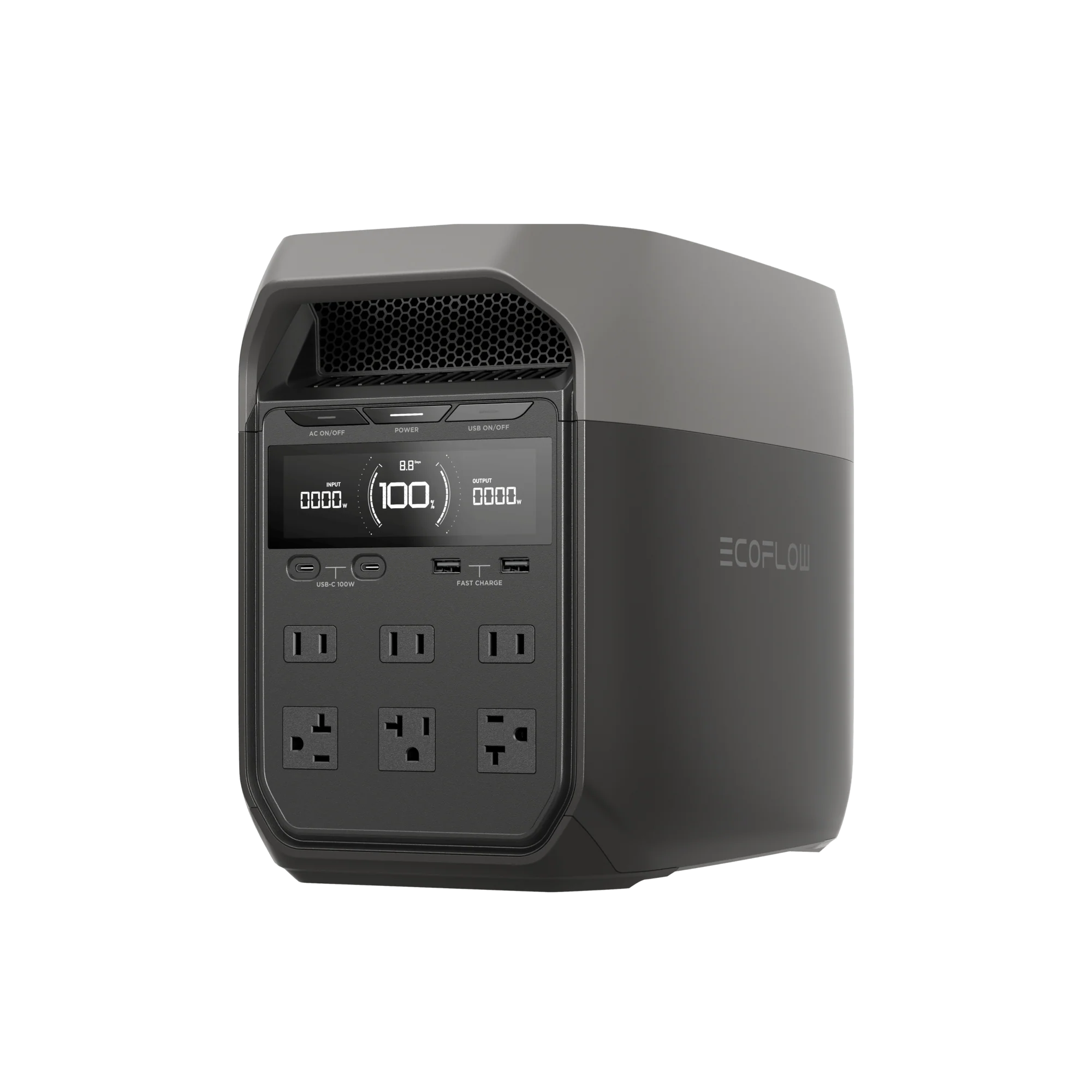 ecoflow-us-ecoflow-delta-3-portable-power-station-standalone-delta-3-36195541155913_2000x EcoFlow DELTA 3 – 1024Wh Estación de Energía Portátil 1800W AC (3600W Pico) | Carga Total en 56 Min | Batería LFP Expandible | Silenciosa y Compacta - Imagen 1