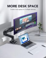HUANUO – Soporte de monitor individual 13"–32", brazo ajustable - Imagen 3