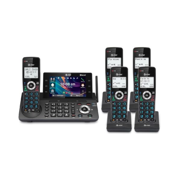 Teléfono inalámbrico AT&T DLP73590 – Sistema DECT 6.0 con 5 auriculares