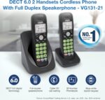 VTech VG131-21 – Teléfono inalámbrico DECT 6.0 con 2 auriculares - Imagen 4