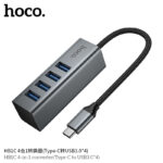 Hoco – Adaptador HB1C 4 en 1 Tipo-C a USB 3.0 con Velocidad 5Gbps - Imagen 3