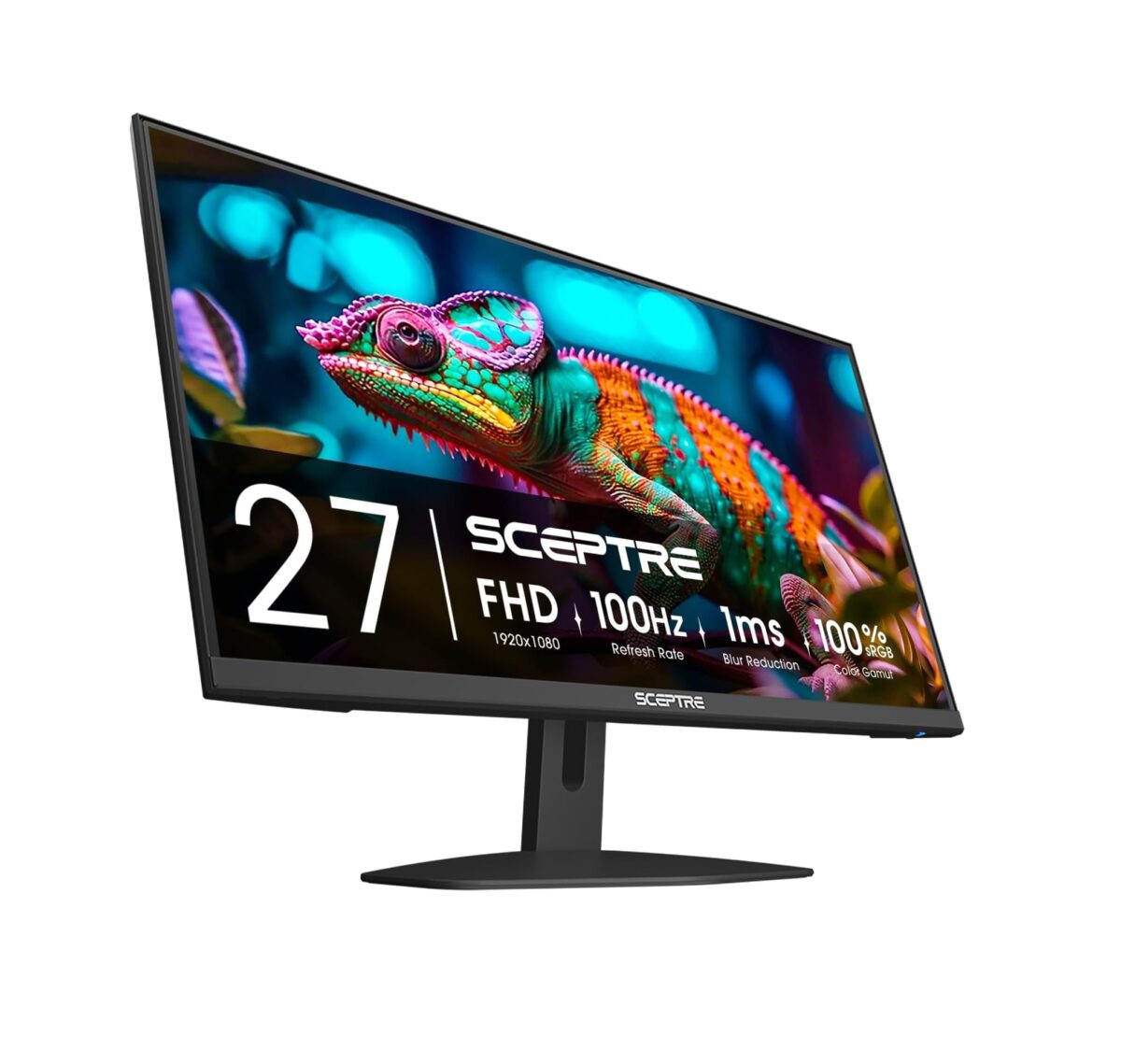 Monitor Gaming Sceptre 27” FHD 100Hz 1ms – HDMI x2, DisplayPort, 100% sRGB, FreeSync y Altavoces Integrados (E275W-FW100T)
