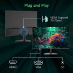 Monitor SANSUI 24” Full HD 100Hz – HDMI y VGA, Cuidado Visual, Diseño Sin Marco Compatible VESA - Imagen 3