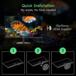 Monitor SANSUI 24” Full HD 100Hz – HDMI y VGA, Cuidado Visual, Diseño Sin Marco Compatible VESA - Imagen 2
