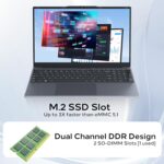 Laptop Phatom DGBook A1 15.6” FHD IPS – Intel Pentium Gold, 4GB RAM, 128GB SSD, Windows 11 - Imagen 3