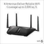 Router WiFi 6 NETGEAR Nighthawk AX4200 RAX43 Dual Band 4.2Gbps Cobertura 2000 ft² - Imagen 3