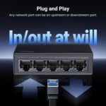 Switch Ethernet UGREEN 5 Puertos Gigabit RJ45 Plug & Play Compacto - Imagen 2