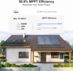 Inversor Solar Híbrido SUMRY 4000W 24V a 120V Onda Pura con MPPT 140A y Pantalla LCD Táctil - Imagen 3