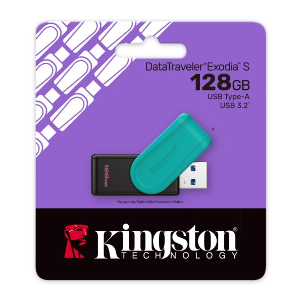 Memoria USB Kingston DataTraveler Exodia S 128GB USB 3.2 Gen 1
