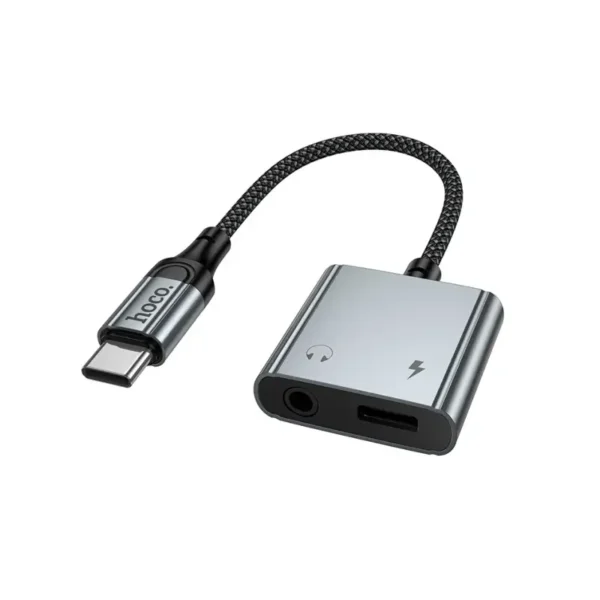 Hoco UPA34 - Digital audio converter Type-C to Type-C+3.5 6942007673556 metal gray