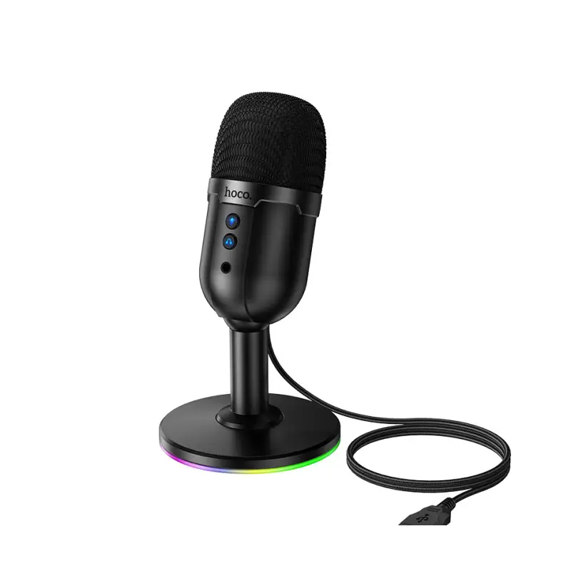 2-22.webp Hoco L25 Bright - Micrófono USB de escritorio con monitorización y silencio con un clic - Imagen 1