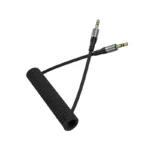 Hoco UPA33 - Cable de audio AUX negro de 1,5 m con conectores de 3,5 mm - Imagen 2