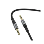 Hoco UPA33 - Cable de audio AUX negro de 1,5 m con conectores de 3,5 mm - Imagen 3