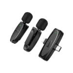 Hoco L15 - Dual-mic clip-on inalambrico digital microfono(iP/Type-C) 6942007638623 black - Imagen 4