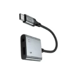 Hoco UPA34 - Digital audio converter Type-C to Type-C+3.5 6942007673556 metal gray - Imagen 5