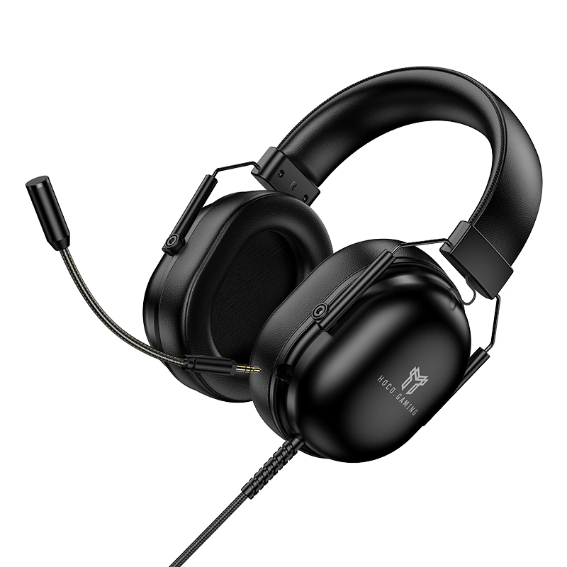 5.png Hoco W113 - Auriculares para juegos USB 7.1 negros con micrófono omnidireccional - Imagen 1