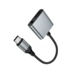 Hoco UPA34 - Digital audio converter Type-C to Type-C+3.5 6942007673556 metal gray - Imagen 6
