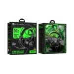 Hoco W106 - Tiger, auriculares para juegos negros con micrófono y control de volumen - Imagen 9