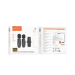 Hoco L15 - Dual-mic clip-on inalambrico digital microfono(iP/Type-C) 6942007638623 black - Imagen 9