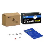 WattCycle Batería LiFePO4 24V 100Ah, 2560Wh, BMS 100A, Protección de Baja Temperatura y Conexión Escalable - Imagen 5